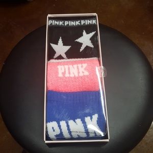 Pack of 3 NEW Victoria Secret PINK knee high socks